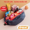 Túi du lịch gấp gọn đa năng Oxford chống nước, chống bụi, quai đeo tiện lợi