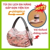 Túi du lịch gấp gọn đa năng Oxford chống nước, chống bụi, quai đeo tiện lợi 2