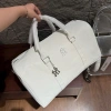 Túi du lịch gấp gọn size 50, in vân nhiệt NY, treo mác bạc & mác nổi siêu cute, đa năng rộng 3 àm - 129.000đ 5