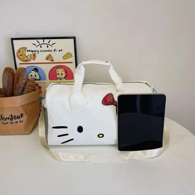 Túi Du Lịch Hello Kitty Đa Năng, Túi Gym và Cài Vali Dễ Thương, Giá 119k 3