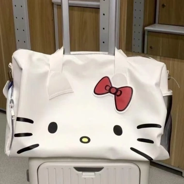 Túi Du Lịch Hello Kitty Đa Năng, Túi Gym và Cài Vali Dễ Thương, Giá 119k 5
