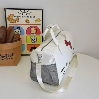 Túi Du Lịch Hello Kitty Đa Năng, Túi Gym và Cài Vali Dễ Thương, Giá 119k 7