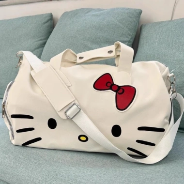 Túi Du Lịch Hello Kitty Đa Năng, Túi Gym và Cài Vali Dễ Thương, Giá 119k 9