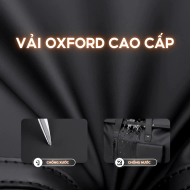 Túi du lịch IBAG vải Oxford, chống thấm nước, chống bụi, bền bỉ - 418.000₫