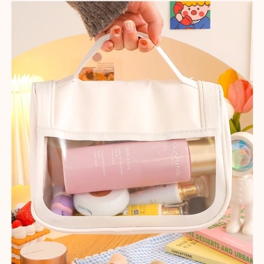 Túi du lịch mỹ phẩm và trang điểm chống nước cỡ lớn, sticker DIY đáng yêu - giá chỉ 49.900₫