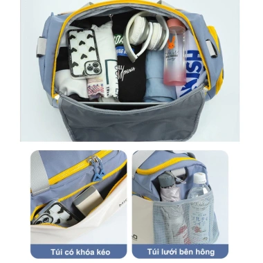 Túi Du Lịch Ngắn Ngày Cao Cấp - Thể Thao Đa Năng, Ngăn Giày Riêng, Sức Chứa Lớn, Giá 168.052 VND