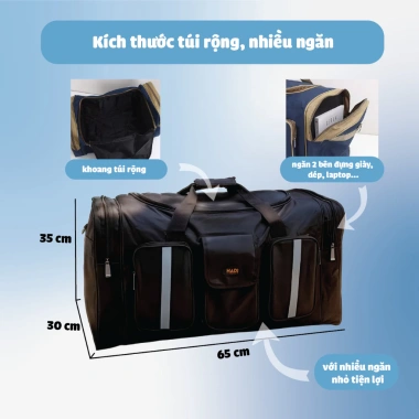 Túi Du Lịch Nhiều Ngăn Đa Năng Cao Cấp HEIOU Cỡ Lớn – Siêu Nhẹ, Chống Thấm, Giá Ưu Đãi 214k