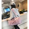 Túi du lịch nữ ngăn giày cỡ lớn, pink, tay cầm tiện, hành lý máy bay, 165k