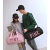 Túi du lịch nữ ngăn giày cỡ lớn, pink, tay cầm tiện, hành lý máy bay, 165k 6