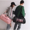 Túi du lịch nữ ngăn giày cỡ lớn, pink, tay cầm tiện, hành lý máy bay, 165k 7