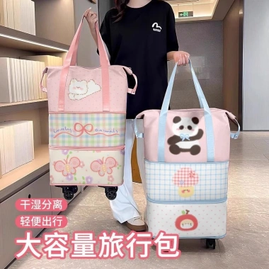 Túi du lịch Pulley công suất lớn - Duffel chống nước, phù hợp ngắn chuyến 3