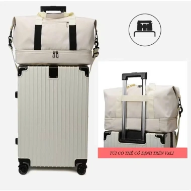 Túi du lịch tập thể thao vải bố chống xước, có ngăn giày - Giá chỉ 75.000₫ 5