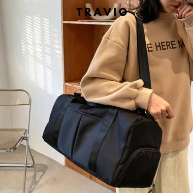 Túi du lịch thể thao TRAVIO dáng trống, ngăn rộng chống nước, bền bỉ - Giá ưu đãi 211.000đ
