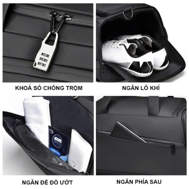 Túi Du Lịch Thông Minh Balo Chống Thấm Nước + Túi Đựng Giày Tiện Dụng - 601.500₫