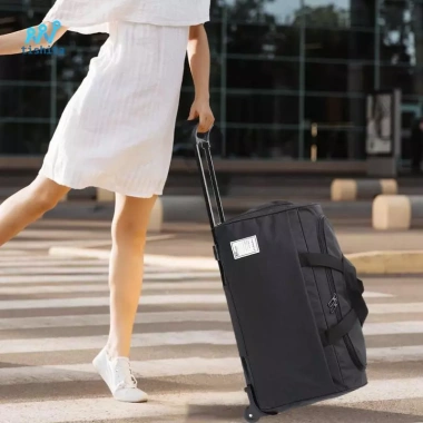 Túi Duffel Bánh Xe Oxford Chống Thấm, Gập Lại, Ngăn Hành Lý Doanh Nhân - 432.000 VND 4