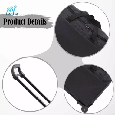 Túi Duffel Bánh Xe Oxford Chống Thấm, Gập Lại, Ngăn Hành Lý Doanh Nhân - 432.000 VND 5