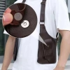 Túi đựng áo Vest da cổ điển đa chức năng, chống trộm, đeo ngực nhiều ngăn, giá 288k 9