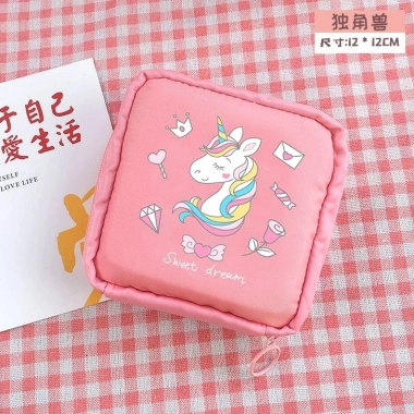 Túi đựng băng vệ sinh & mỹ phẩm phong cách Hàn Quốc xinh xắn, nhỏ gọn, chống thấm nước - giá chỉ 28.990₫ 8