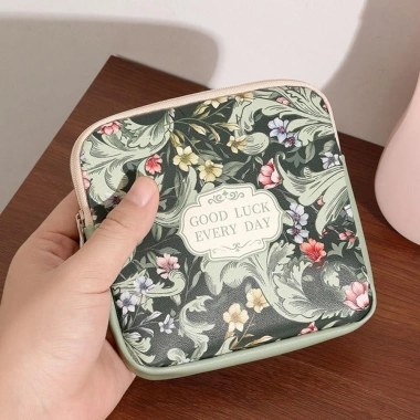 Túi đựng băng vệ sinh và mỹ phẩm đa năng dung tích lớn, bộ sắp xếp cáp Mini PVC - Giá chỉ 35.000 VND 8