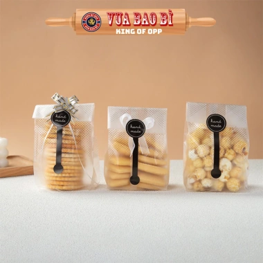 Túi đựng bánh quy, bánh nướng, bánh trứng handmade 50 túi - VUA BAO BÌ, 45.550 VND