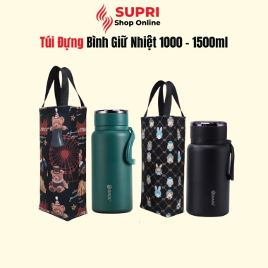 Túi Đựng Bình Giữ Nhiệt Baol 1.000-1.500ml Simili In - Chống Thấm, Giá 60k