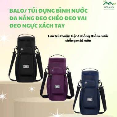 Túi đựng bình nước Balo thể thao du lịch đa năng Oxford chống thấm, phù hợp Nam Nữ & câu cá - TUITRONG