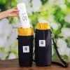 Túi đựng bình nước LUCKY – Đeo chéo dây rút, cốc giữ nhiệt, chống rơi, chống thấm