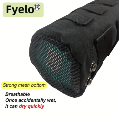 Túi đựng chai Molle Sprots - Giá đỡ chai nước, dây rút, mở trên và đáy lưới