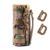 Túi đựng chai nước thể thao chống mài mòn, dây rút Molle, carabiner - Hydrat hoá du lịch