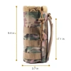 Túi đựng chai nước thể thao chống mài mòn, dây rút Molle, carabiner - Hydrat hoá du lịch 3