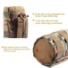 Túi đựng chai nước thể thao chống mài mòn, dây rút Molle, carabiner - Hydrat hoá du lịch 4