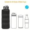 Túi đựng chai nước thể thao chống mài mòn, dây rút Molle, carabiner - Hydrat hoá du lịch 8