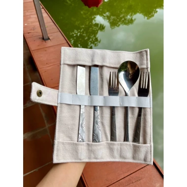 Túi Đựng Dao Dĩa Nĩa Muỗng & Ống Hút - Nhỏ Gọn, Tiện Lợi, Giá 34.900₫
