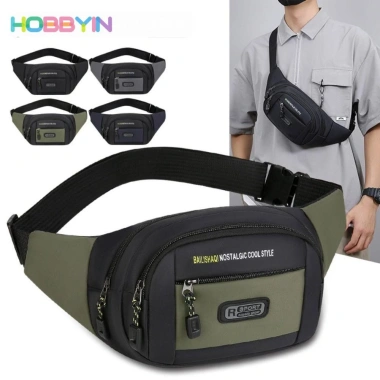 Túi đựng điện thoại thể thao HOBBYIN - Thắt lưng nam dung lượng lớn, ví thu ngân, túi đeo ngực chống trộm 94.176₫