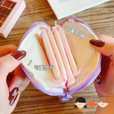 Túi đựng đồ cá nhân hoạt hình dễ thương, nhỏ gọn tiện lợi, băng vệ sinh và mỹ phẩm 35k tại December08.store 7