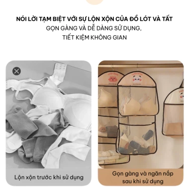 Túi Đựng Đồ Đa Năng Nhà Niêu NA30 - Túi Lưới Treo Tường Tiện Lợi, Giá 34,582₫