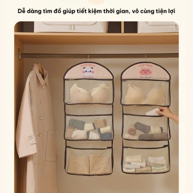 Túi Đựng Đồ Đa Năng Nhà Niêu NA30 - Túi Lưới Treo Tường Tiện Lợi, Giá 34,582₫