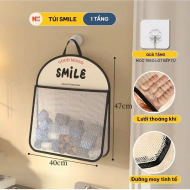 Túi Đựng Đồ Đa Năng Nhà Niêu NA30 - Túi Lưới Treo Tường Tiện Lợi, Giá 34,582₫
