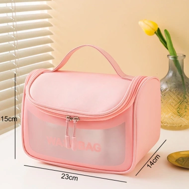 Túi Đựng Đồ Dùng Cá Nhân Du Lịch Da PU Chống Thấm, Ngăn Mỹ Phẩm Nhiều Ngăn, Thiết Kế Trẻ Trung - 58k (Giá Gốc 70k) 8