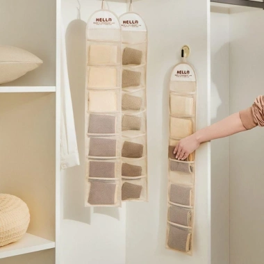 Túi đựng đồ lót URJUMPEA + Hộp 7 lưới treo tủ quần áo – Giá 53.352đ
