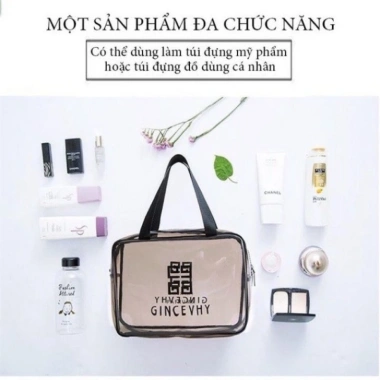 Túi Đựng Đồ Trang Điểm 3 Túi Trong Suốt - Sét Du Lịch Thời Trang, Giá 59.000 VND