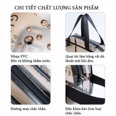 Túi Đựng Đồ Trang Điểm 3 Túi Trong Suốt - Sét Du Lịch Thời Trang, Giá 59.000 VND 5 Túi Đựng Đồ Trang Điểm 3 Túi Trong Suốt - Sét Du Lịch Thời Trang, Giá 59.000 VND 5