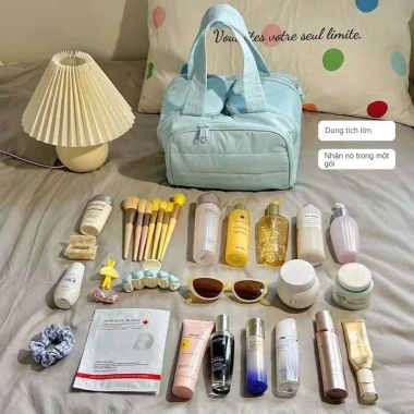 Túi đựng đồ trang điểm chống nước, dung tích lớn, phù hợp du lịch và đồ vệ sinh cá nhân - Giá chỉ 94.390₫ 9 Túi đựng đồ trang điểm chống nước, dung tích lớn, phù hợp du lịch và đồ vệ sinh cá nhân - Giá chỉ 94.390₫ 9