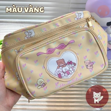 Túi Đựng Đồ Trang Điểm Cỡ Lớn Họa Tiết Hoạt Hình, Khóa Kéo, Giá 118.000 VND 10