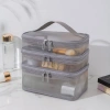 Túi đựng đồ trang điểm OKDEALS - Lưới trong suốt, sức chứa lớn, đa lớp 1/2/3, du lịch cho nữ, giảm còn 56.700₫ 5