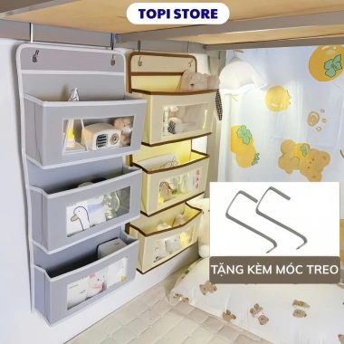 Túi đựng đồ treo giường phòng trọ ký túc xá đa tầng tiện lợi đa năng - Giá 79.000đ