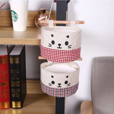Túi đựng đồ treo tường HOUSEEKER cotton linen thiết kế sáng tạo - Giá chỉ 42.120 VND 5