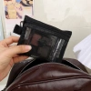 Túi đựng đồ vệ sinh du lịch di động lưới xám đen - Túi trang điểm mỹ phẩm nữ 5
