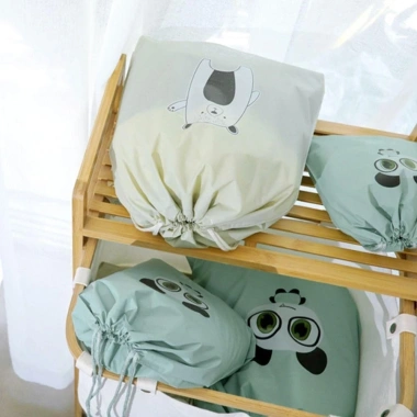Túi đựng giày dây rút đa kích thước hoạt hình trong suốt chống bụi, du lịch và kinh doanh - Giá 28,080