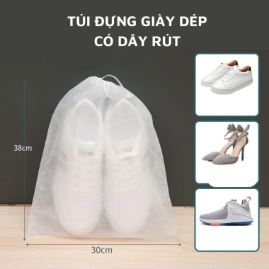 Túi đựng giày dây rút đa năng - Bảo quản du lịch, chống bụi ẩm, gọn nhẹ, giá chỉ 9.000 VND 5